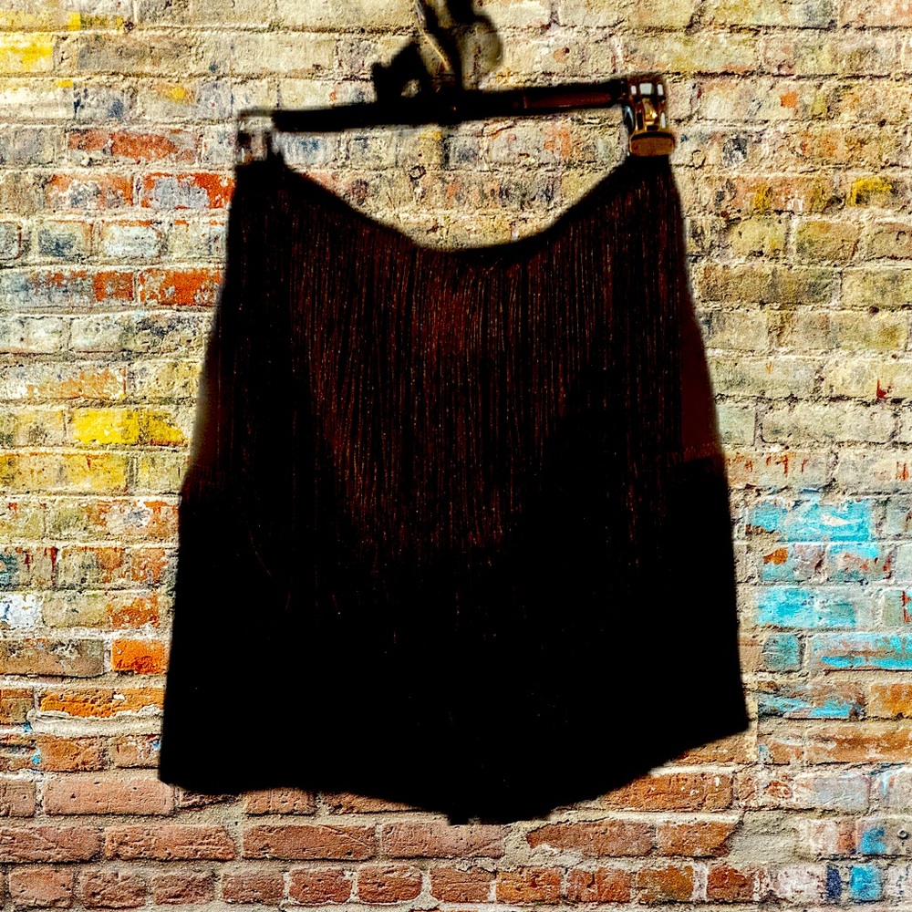 Simply Jules Black fringe skirt